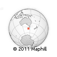 Outline Map of the Area around 47° 24' 32" S, 142° 52' 30" E, rectangular outline