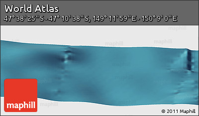 Satellite Panoramic Map of the Area around 47° 24' 32" S, 149° 40' 30" E