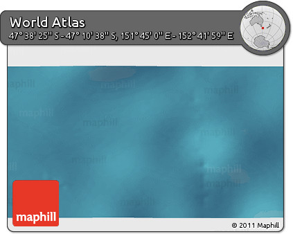 Satellite 3D Map of the Area around 47° 24' 32" S, 152° 13' 29" E