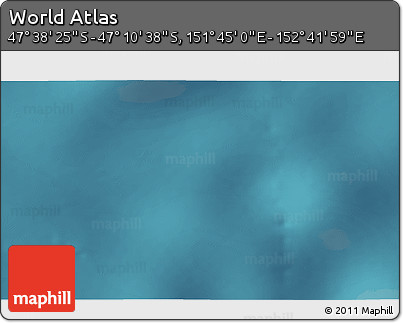 Satellite 3D Map of the Area around 47° 24' 32" S, 152° 13' 29" E