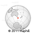 Outline Map of the Area around 47° 24' 32" S, 152° 13' 29" E, rectangular outline