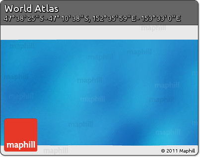 Physical 3D Map of the Area around 47° 24' 32" S, 153° 4' 29" E