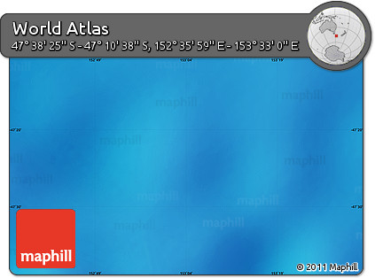 Physical Map of the Area around 47° 24' 32" S, 153° 4' 29" E