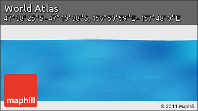 Physical Panoramic Map of the Area around 47° 24' 32" S, 157° 19' 29" E