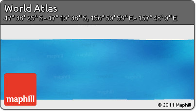 Physical Panoramic Map of the Area around 47° 24' 32" S, 157° 19' 29" E