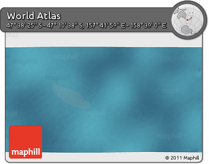 Satellite 3D Map of the Area around 47° 24' 32" S, 158° 10' 30" E
