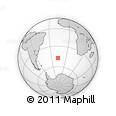 Outline Map of the Area around 47° 24' 32" S, 16° 55' 29" W, rectangular outline
