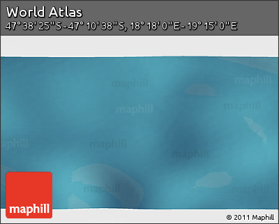 Satellite 3D Map of the Area around 47° 24' 32" S, 18° 46' 29" E