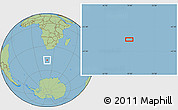 Savanna Style Location Map of the area around 47° 24' 32" S, 19° 37' 30" E
