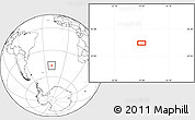 Blank Location Map of the area around 47° 24' 32" S, 19° 28' 30" W