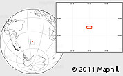 Blank Location Map of the area around 47° 24' 32" S, 20° 19' 30" W