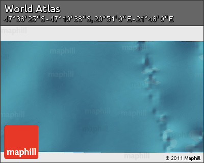 Satellite 3D Map of the Area around 47° 24' 32" S, 21° 19' 30" E