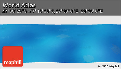 Physical Panoramic Map of the Area around 47° 24' 32" S, 23° 1' 29" E
