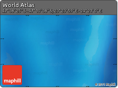 Shaded Relief Map of the Area around 47° 24' 32" S, 23° 52' 30" E