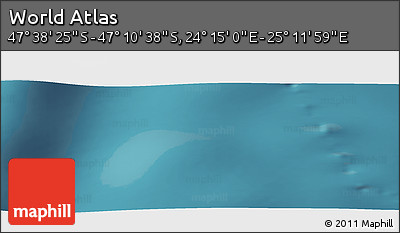 Satellite Panoramic Map of the Area around 47° 24' 32" S, 24° 43' 30" E