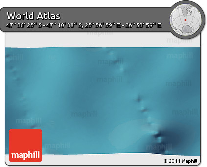 Satellite 3D Map of the Area around 47° 24' 32" S, 26° 25' 29" E