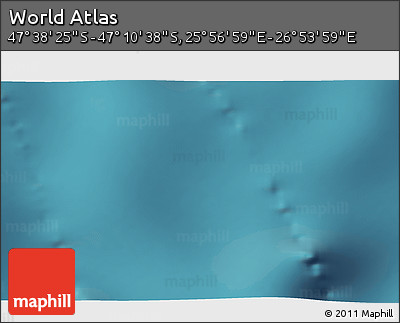 Satellite 3D Map of the Area around 47° 24' 32" S, 26° 25' 29" E
