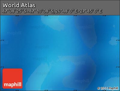 Physical Map of the Area around 47° 24' 32" S, 27° 16' 29" E
