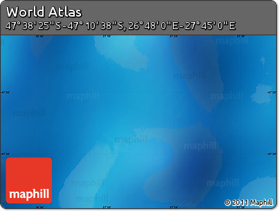 Physical Map of the Area around 47° 24' 32" S, 27° 16' 29" E
