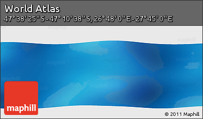 Physical Panoramic Map of the Area around 47° 24' 32" S, 27° 16' 29" E