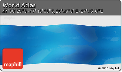 Physical Panoramic Map of the Area around 47° 24' 32" S, 27° 16' 29" E