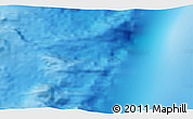 Physical 3D Map of the area around 47° 24' 32" S, 33° 13' 30" E