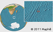 Satellite Location Map of the area around 47° 24' 32" S, 34° 55' 29" E