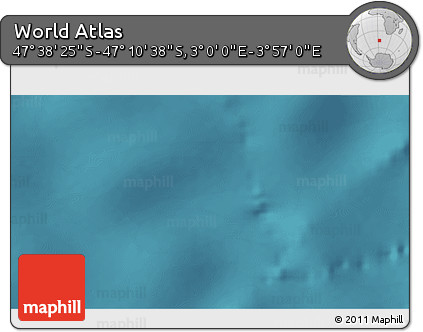 Satellite 3D Map of the Area around 47° 24' 32" S, 3° 28' 30" E