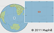 Savanna Style Location Map of the area around 47° 24' 32" S, 3° 28' 30" E