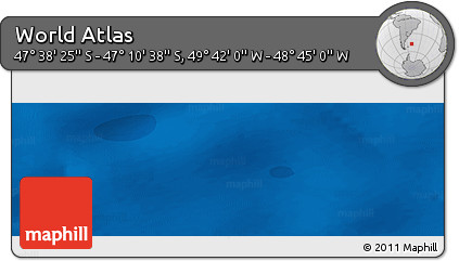 Political Panoramic Map of the Area around 47° 24' 32" S, 49° 13' 30" W