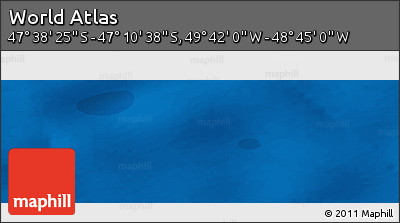 Political Panoramic Map of the Area around 47° 24' 32" S, 49° 13' 30" W