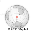 Outline Map of the Area around 47° 24' 32" S, 4° 19' 30" E, rectangular outline