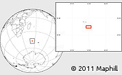 Blank Location Map of the area around 47° 24' 32" S, 52° 46' 29" E