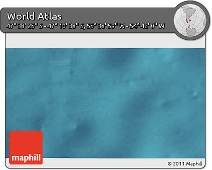 Satellite 3D Map of the Area around 47° 24' 32" S, 55° 10' 29" W