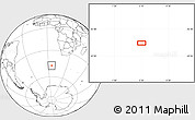 Blank Location Map of the area around 47° 24' 32" S, 5° 10' 30" E