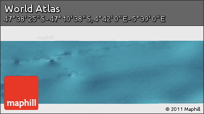 Satellite Panoramic Map of the Area around 47° 24' 32" S, 5° 10' 30" E