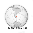 Outline Map of the Area around 47° 24' 32" S, 61° 7' 30" W, rectangular outline