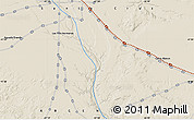 Shaded Relief Map of the area around 47° 24' 32" S, 67° 4' 29" W