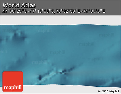 Satellite 3D Map of the Area around 47° 24' 32" S, 74° 1' 30" E