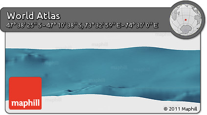 Satellite Panoramic Map of the Area around 47° 24' 32" S, 74° 1' 30" E