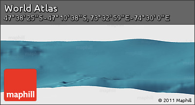 Satellite Panoramic Map of the Area around 47° 24' 32" S, 74° 1' 30" E