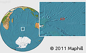 Satellite Location Map of the area around 47° 24' 32" S, 75° 43' 29" E