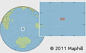 Savanna Style Location Map of the area around 47° 24' 32" S, 75° 43' 29" E