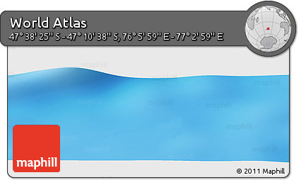 Physical Panoramic Map of the Area around 47° 24' 32" S, 76° 34' 29" E
