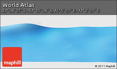 Physical Panoramic Map of the Area around 47° 24' 32" S, 76° 34' 29" E