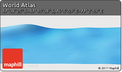 Physical Panoramic Map of the Area around 47° 24' 32" S, 76° 34' 29" E