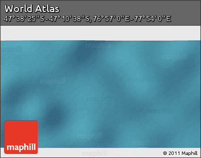 Satellite 3D Map of the Area around 47° 24' 32" S, 77° 25' 30" E
