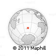 Outline Map of the Area around 47° 24' 32" S, 77° 25' 30" E, rectangular outline