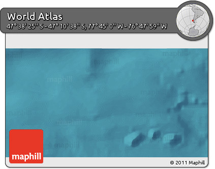 Satellite 3D Map of the Area around 47° 24' 32" S, 77° 16' 30" W