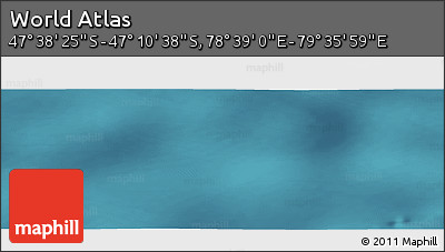 Satellite Panoramic Map of the Area around 47° 24' 32" S, 79° 7' 30" E